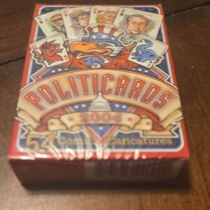 Politicards 2004 Playing Cards - Red, New Not Opened Vintage
